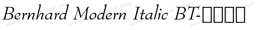 Bernhard Modern Italic BT字体转换